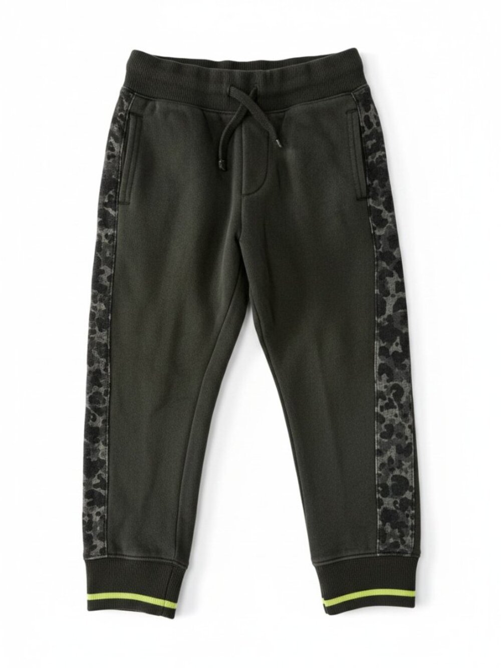5 for $25 ✨ Rockets of Awesome Green Camo Joggers with Neon Accent